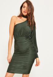 32000557_khaki-slinky-one-shoulder-ruche