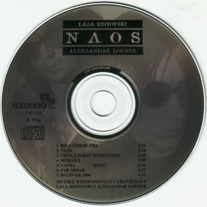 Laza Ristovski Sasa Lokner 1994 Naos CD